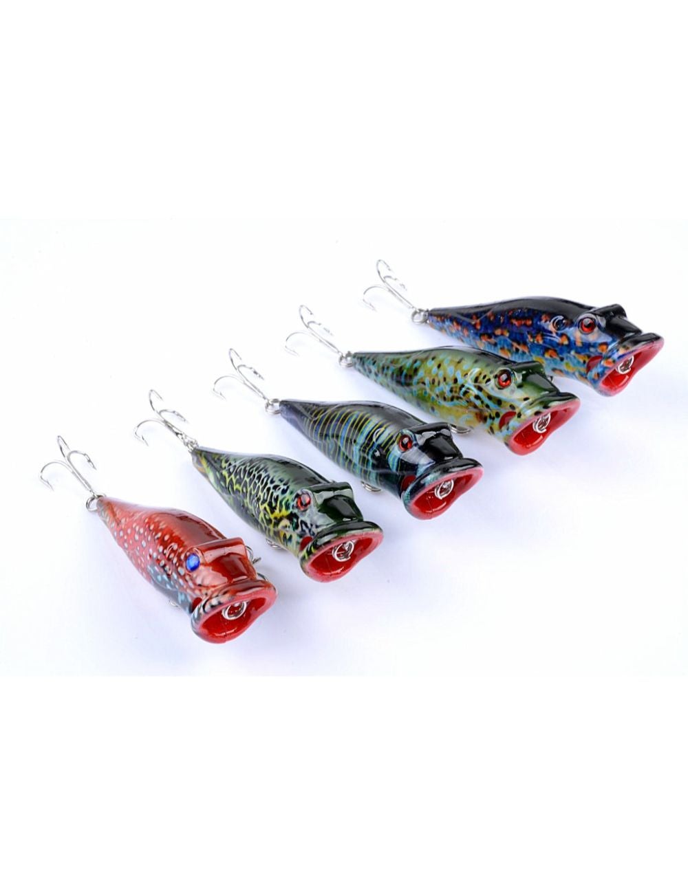 5X 8cm Popper Poppers Fishing Lure Lures Surface Tackle Fresh Saltwater