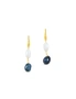 By F&R Real Pearl Double Drop Earrings, hi-res