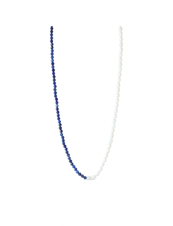 By F&R Santorini Lapis & Pearl Necklace, hi-res image number null