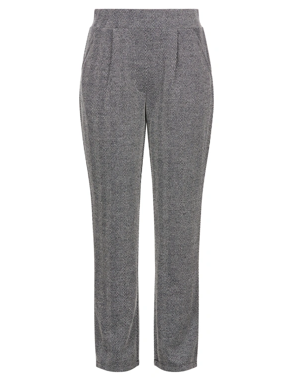 W.Lane Tweed Textured Full Length Pants | W Lane
