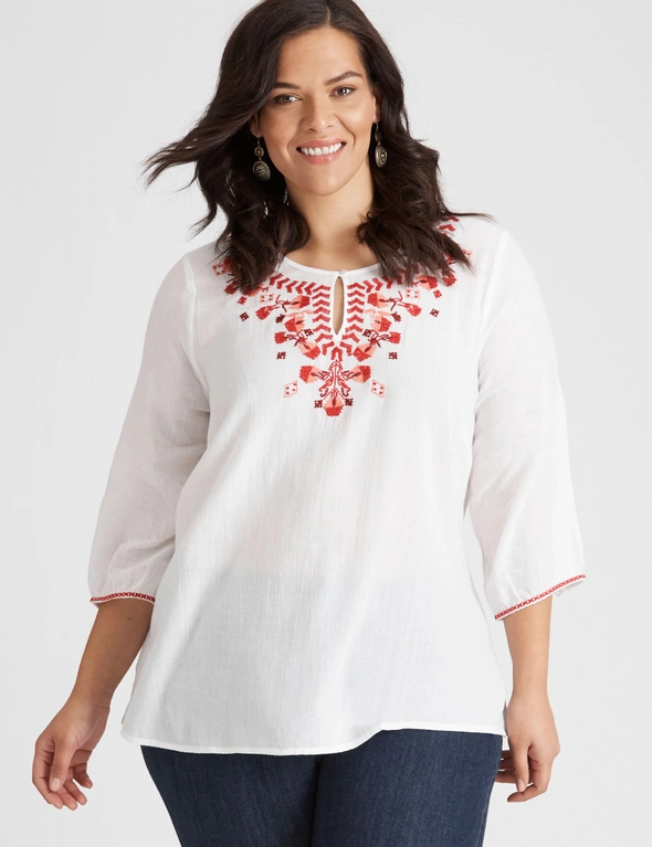 Autograph Embroidered Blouse, hi-res image number null
