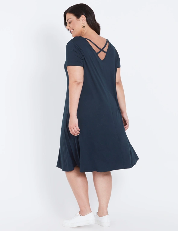 Autograph Knitwear Cross Back Midi Dress, hi-res image number null