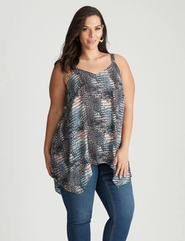 Autograph Woven Strappy Embellished Hanky Hem Tunic