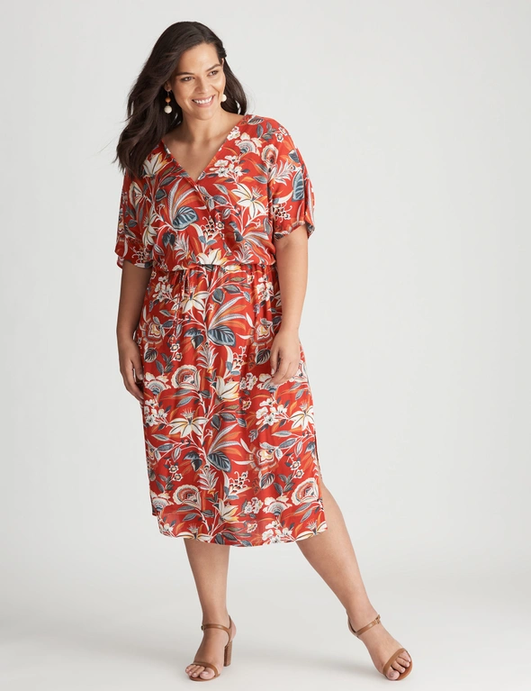 Autograph Woven Mock Wrap Dress, hi-res image number null