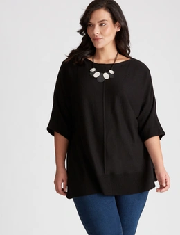 Autograph Knit Extended Sleeve Seamed Front Jumper