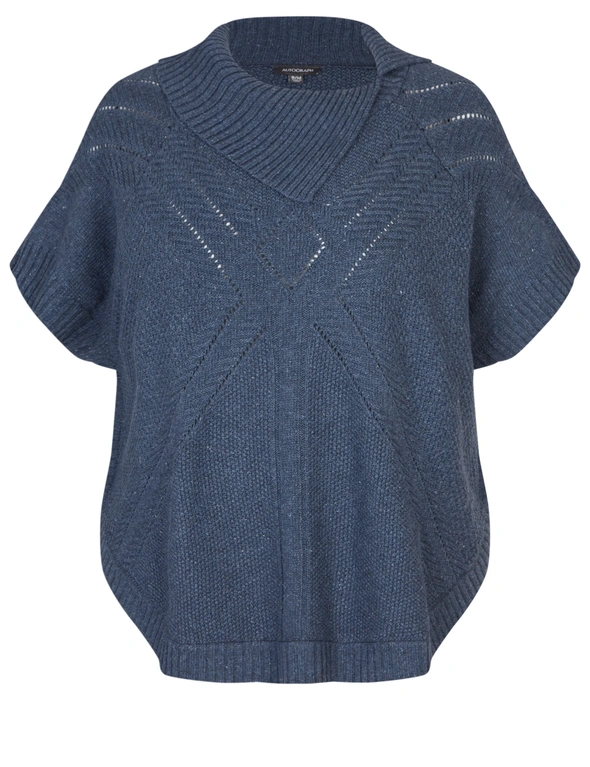 Autograph Open Neck Knitwear Poncho, hi-res image number null