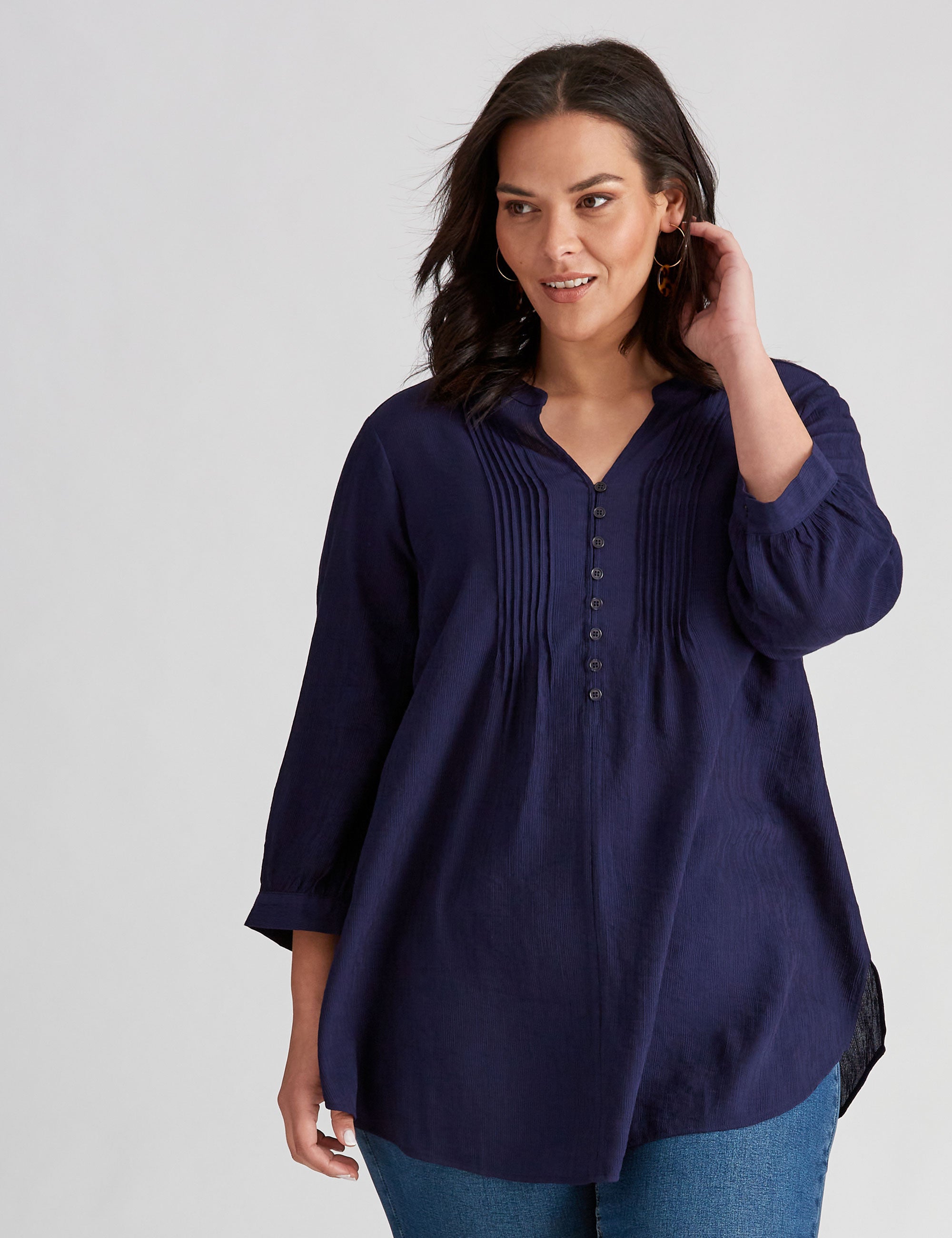 AUTOGRAPH WOVEN PINTUCK TUNIC | Autograph