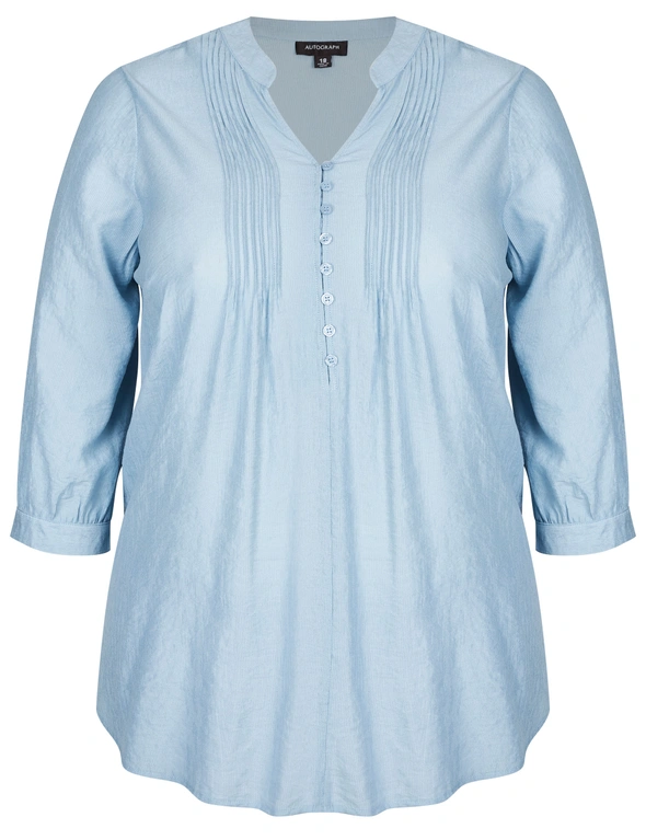 AUTOGRAPH WOVEN PINTUCK TUNIC, hi-res image number null