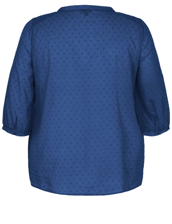 Autograph Woven Clip Dot Pintuck Shirt, hi-res image number null