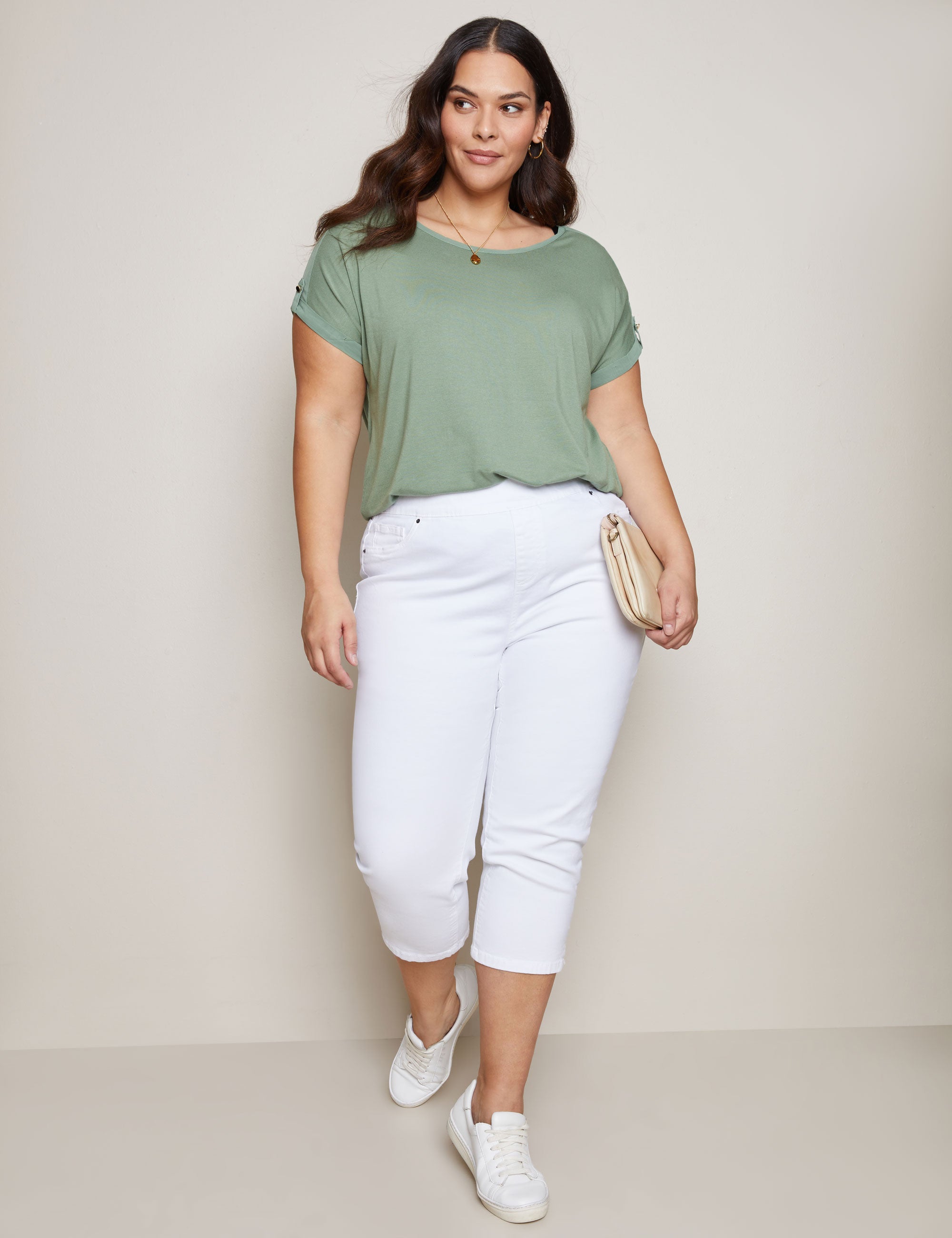 Autograph Pull On Straight Leg Crop Jean | EziBuy Australia