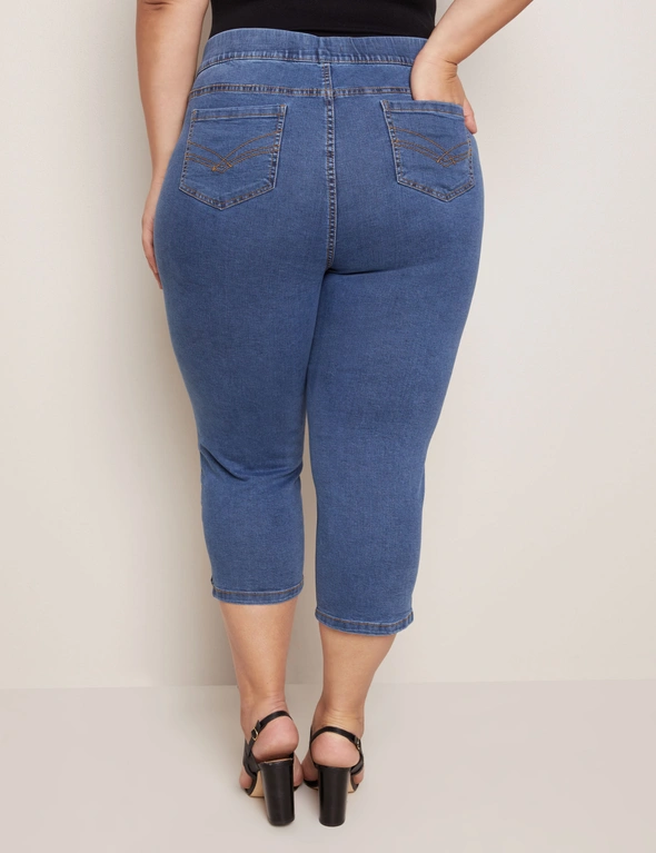 Autograph Pull On Straight Leg Crop Jean, hi-res image number null