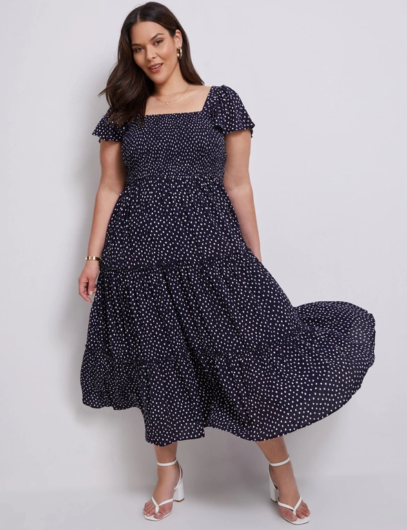 Autograph Woven Shirred Bodice Maxi Dress, hi-res image number null