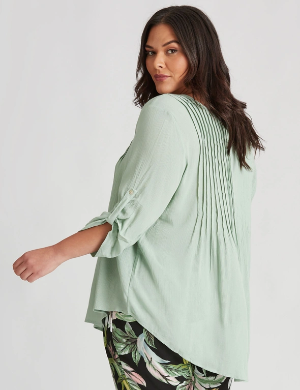 Autograph Woven Pintuck Tunic, hi-res image number null