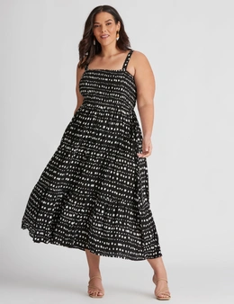 Autograph Strappy Woven Ruched Bodice Maxi Dress
