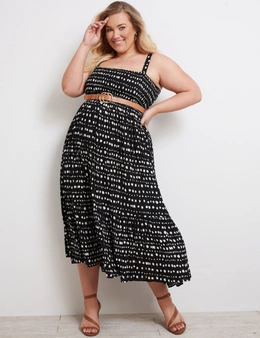 Autograph Strappy Woven Ruched Bodice Maxi Dress