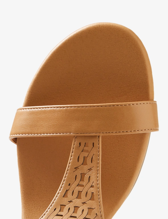 Autograph T Strap Cut Out Wedge Sandals, hi-res image number null