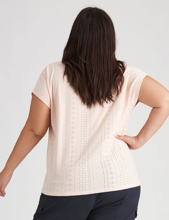 Autograph Knitwear Broderie Top, hi-res image number null