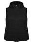 Autogaph Woven Detachable Hood Puffer Vest, hi-res