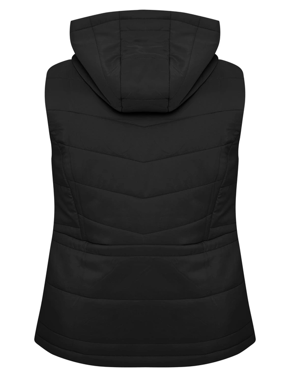 Autogaph Woven Detachable Hood Puffer Vest, hi-res image number null