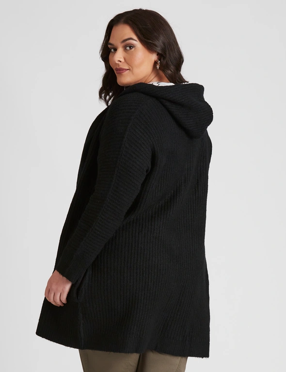 Autograph Knitwear Long Sleeve Hooded Cardigan, hi-res image number null
