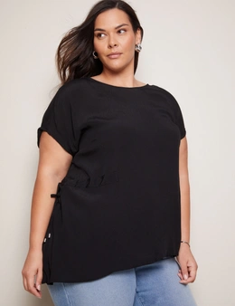Autograph Extended Sleeve Side Tie knitwear Back Top