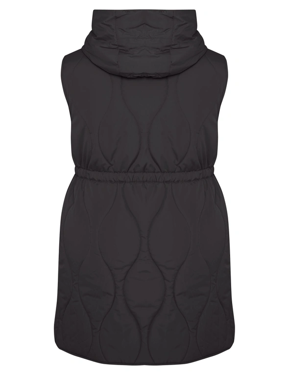 Autograph Woven Longline Puffer Vest, hi-res image number null