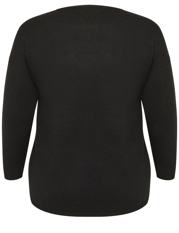 Autograph Long Sleeve Colour Block Novelty Jumper, hi-res image number null