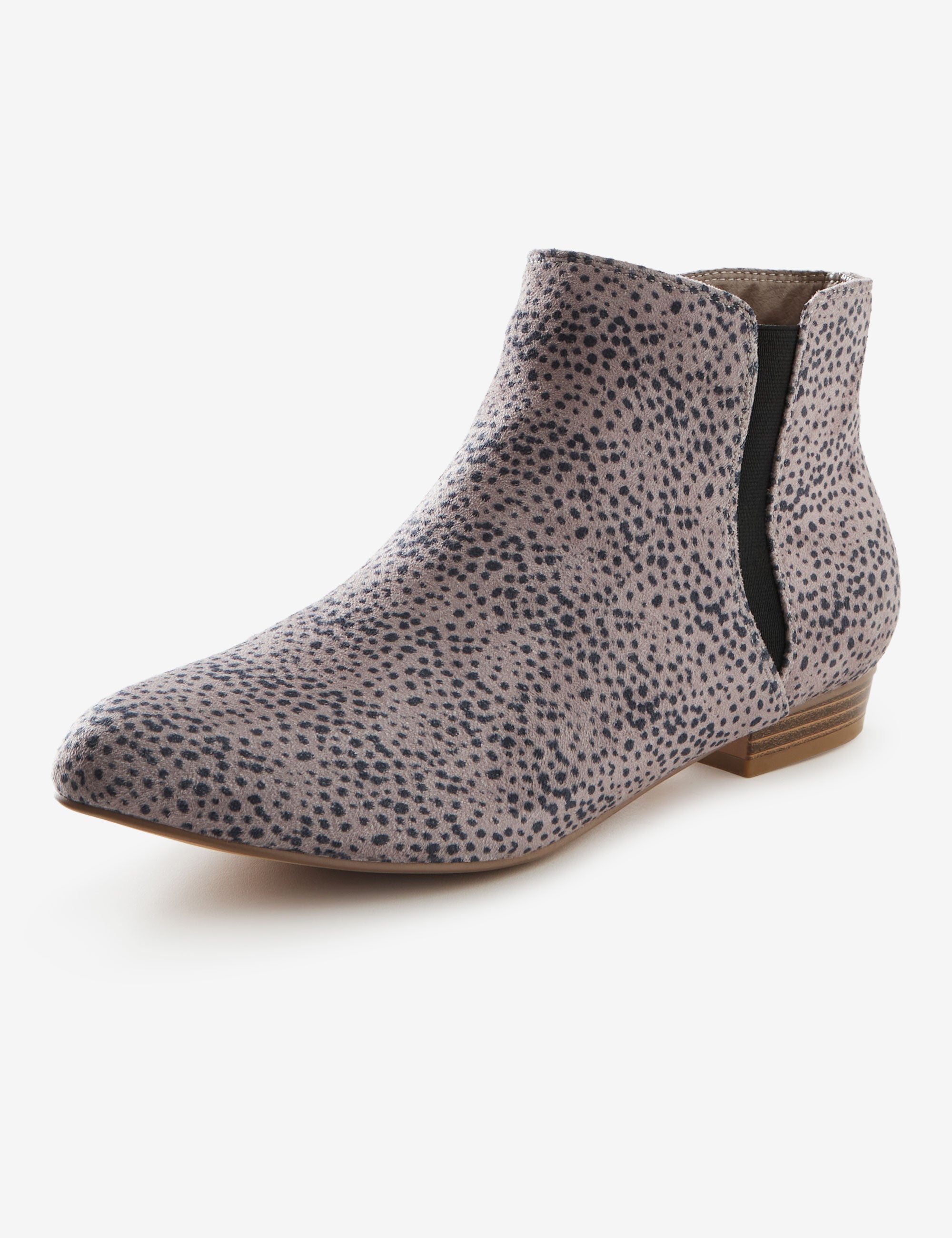 Grey animal sale print ankle boots