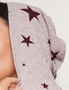 Autograph Printed Fluffy Long Sleeve Hoodie Top, hi-res