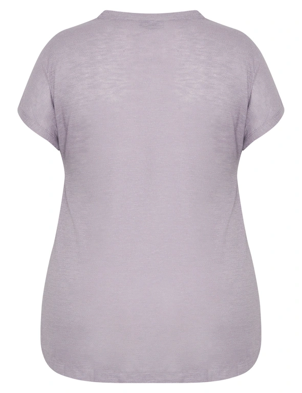 Autograph Knitwear Short Sleeve Textured V Neck Top, hi-res image number null