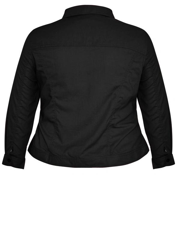 Autograph Woven Linen Blend Denim Style Jacket, hi-res image number null