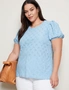 Autograph Knitwear Short Sleeve Lace Textured Top, hi-res