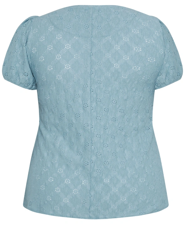Autograph Knitwear Short Sleeve Lace Textured Top, hi-res image number null