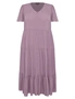 Autograph Woven 3/4 Sleeve Tiered Midi Dress, hi-res