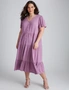 Autograph Woven 3/4 Sleeve Tiered Midi Dress, hi-res