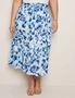 Autograph Woven Belted Midi Tiered Skirt, hi-res