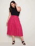 Autograph Woven Embroidered Chiffley Midi Skirt, hi-res