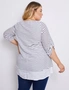 Autograph Woven Elbow Sleeve Roll Up Sleeve Double Layer Top, hi-res