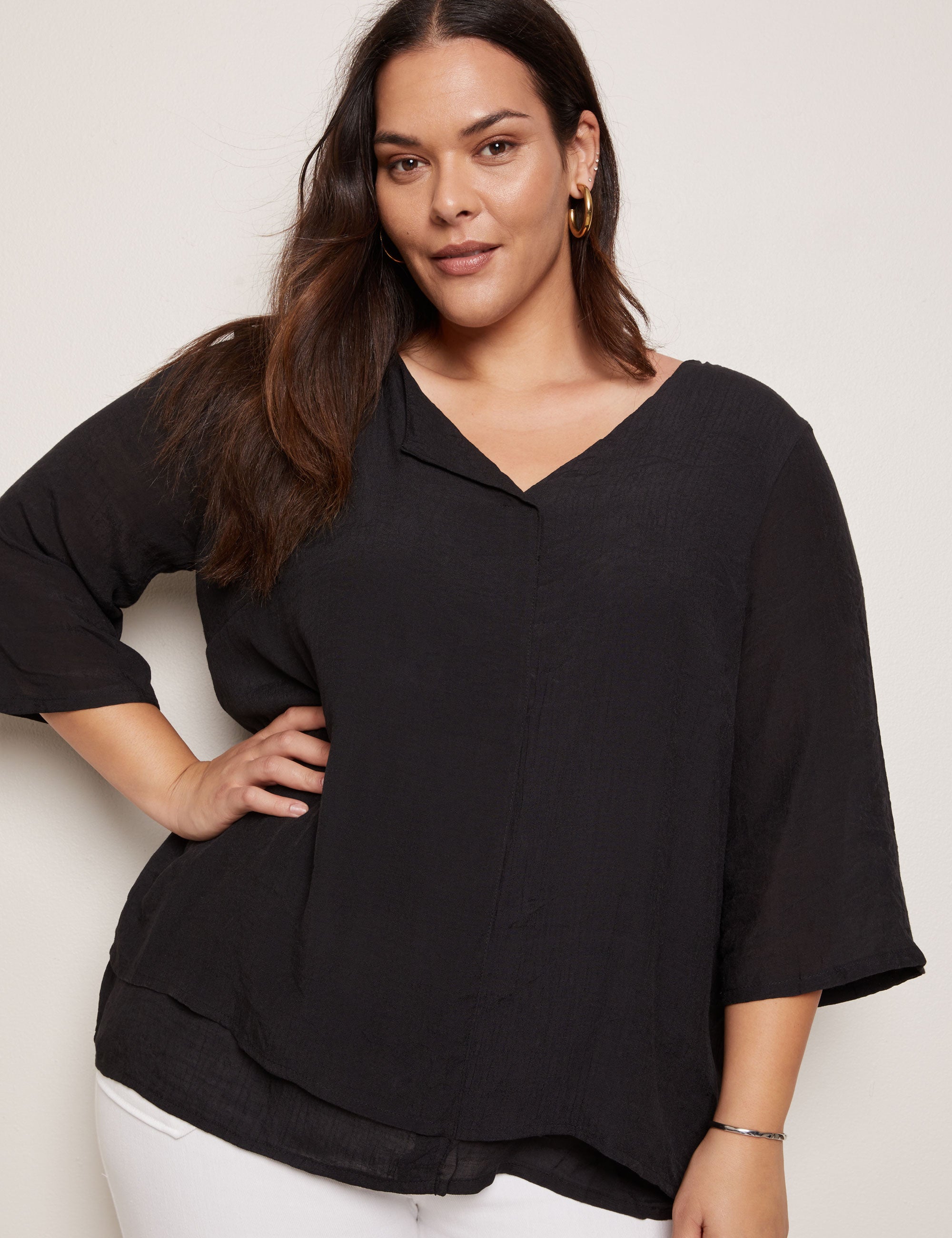 Autograph Woven Double Layer Top | Autograph