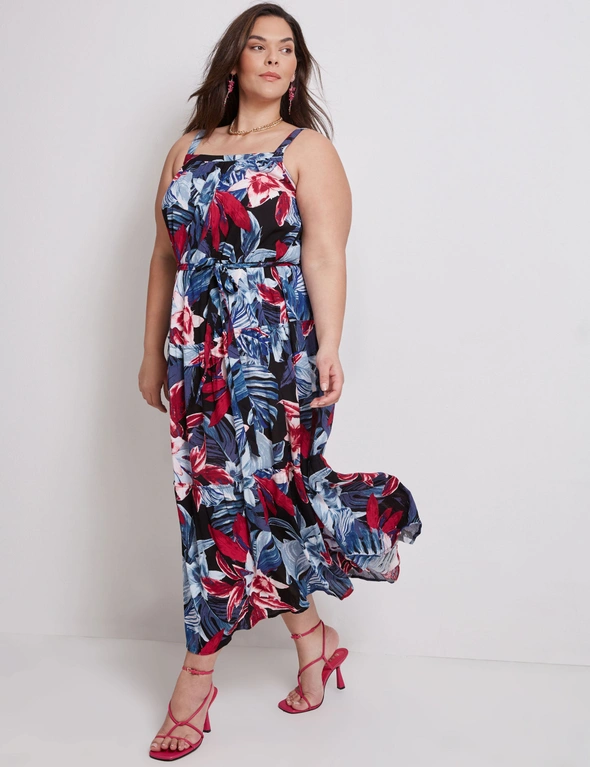 Autograph Strappy Belted Tiered Maxi Dress, hi-res image number null