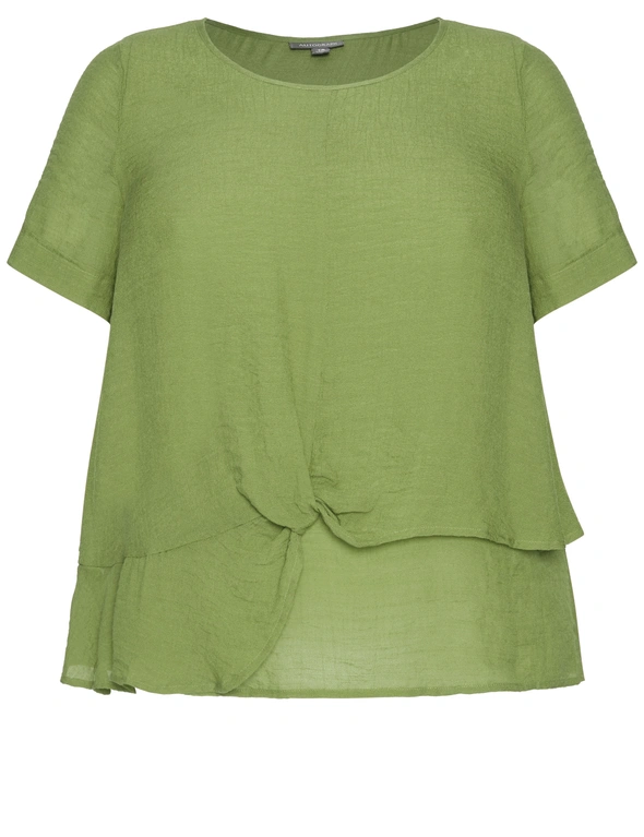 Autograph Short Sleeve Knot Front Top, hi-res image number null