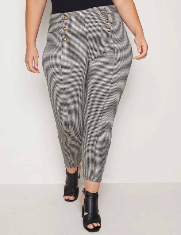Autograph Full Length Button Front Ponte Pant, hi-res image number null