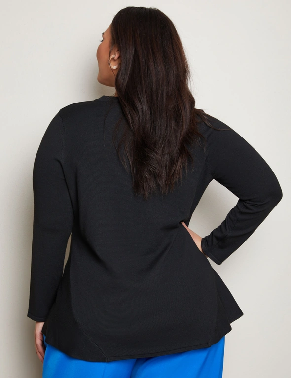 Autograph Long Sleeve Peplum Tunic Jumper, hi-res image number null