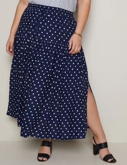 Autograph Midi Tiered Skirt with Side Splits