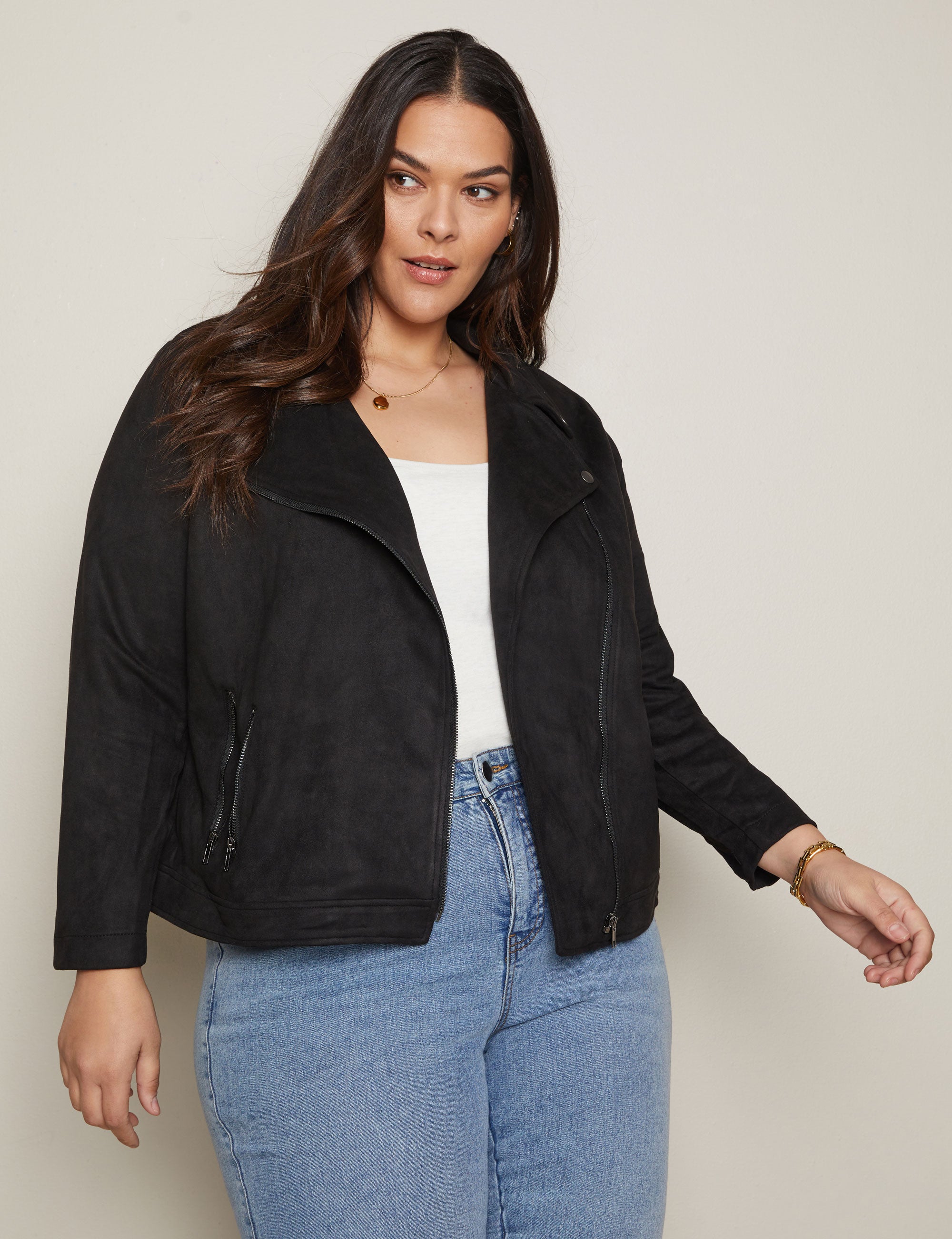 Autograph leather outlet biker jacket