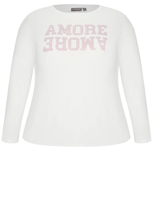 Autograph Long Sleeve Amore Stud Tee, hi-res image number null