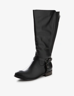 Autograph Buckle Tall Side Zip Boot - QW-51236W