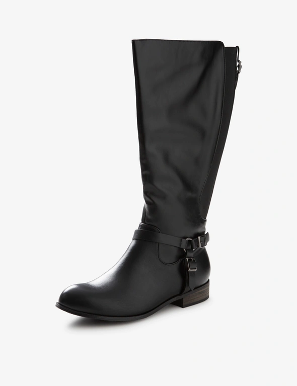 Autograph Buckle Tall Side Zip Boot - QW-51236W, hi-res image number null
