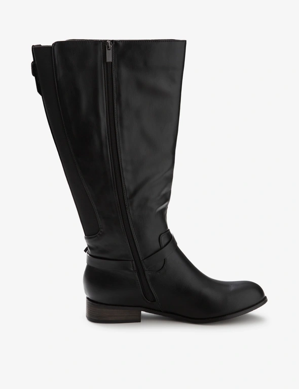 Autograph Buckle Tall Side Zip Boot - QW-51236W, hi-res image number null