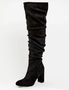 Autograph Ruched Tall Heeled Boots - JF-51197W, hi-res